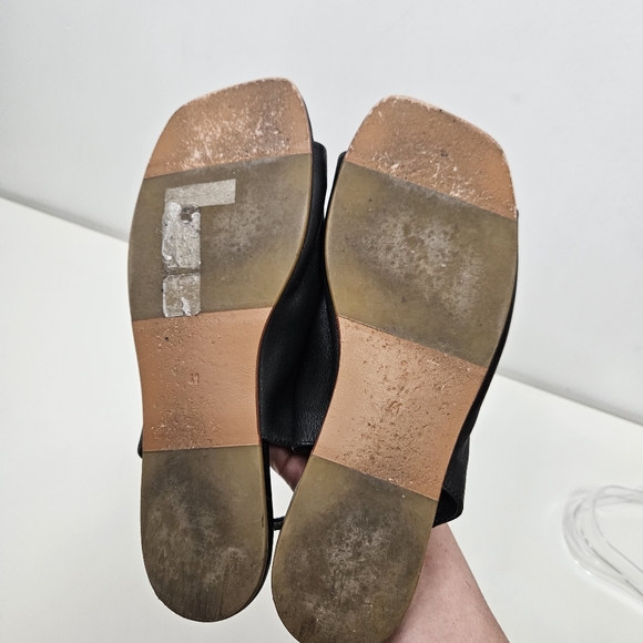 COS Minimalist Genuine Leather Black Sandals Sz 9.5 / 41 EUR - Picture 7 of 7